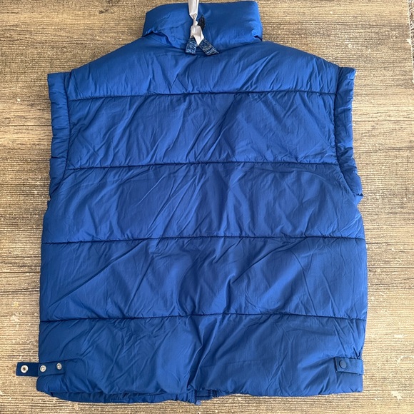 Free People Movement In a Bubble Puffer vest in blue - Picture 9 of 9